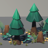Stylised PBR 3D Forest Pack