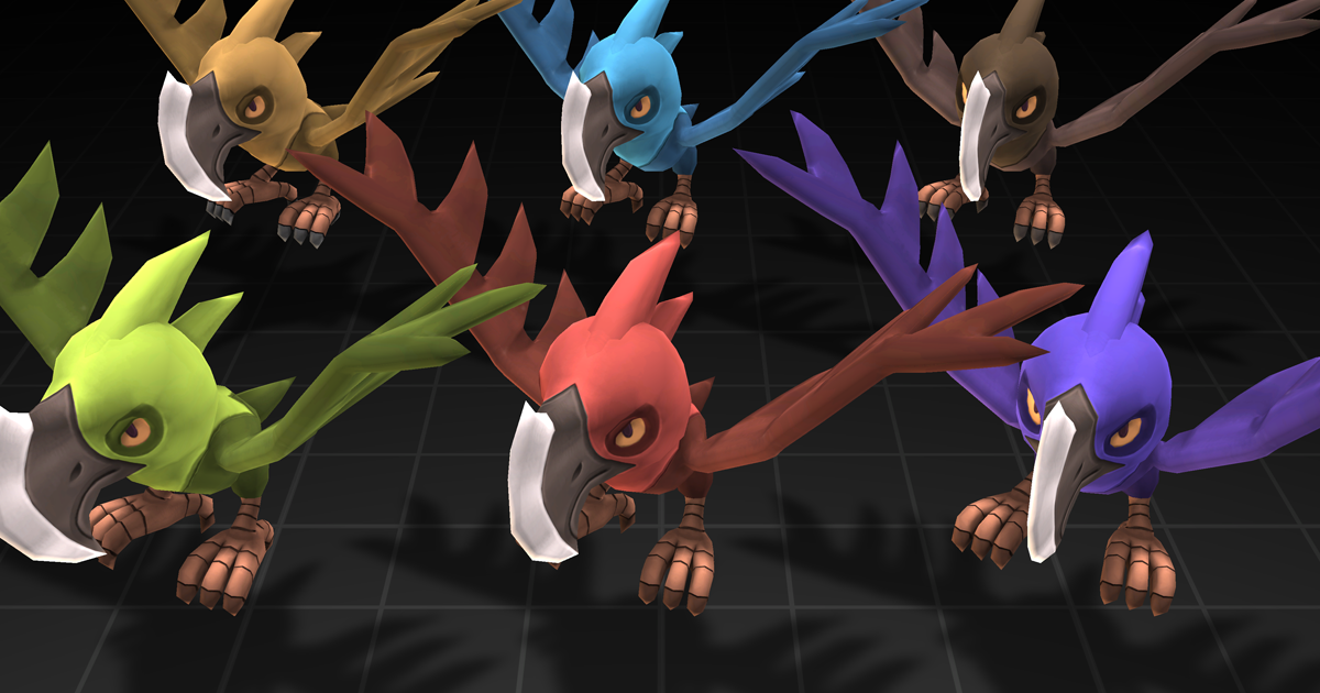 Poly HP - HatchetBird | 3D Creatures | Unity Asset Store