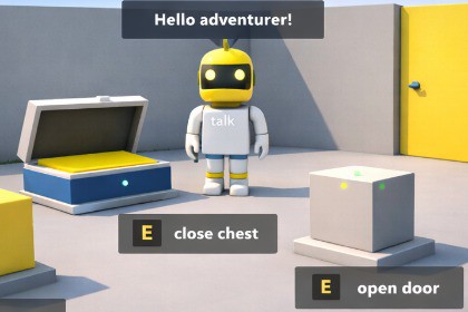 Simple Interaction System – NPC, Doors, Pickups