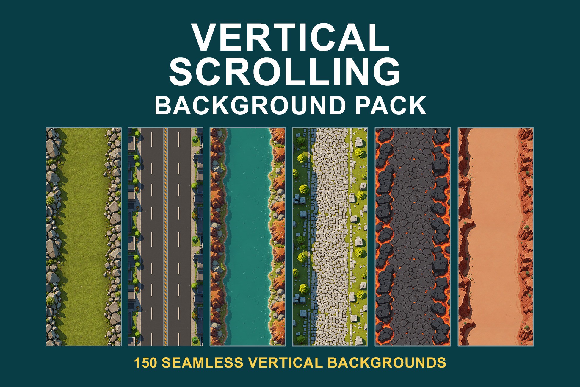 Vertical Scrolling Background Pack | 2D Environments | Unity Asset Store