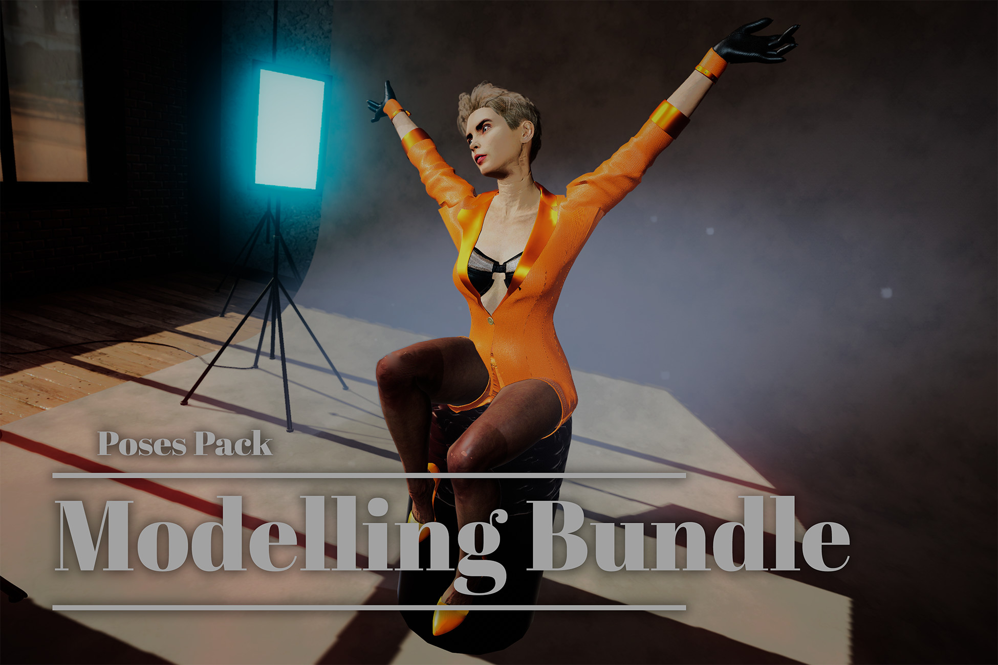 Poses Pack: BUNDLE. Modelling Pin-up.