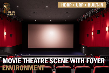 Movie Theatre Scene with Foyer