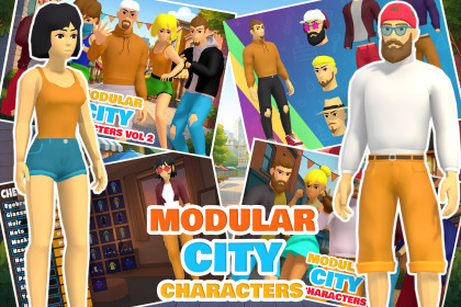 Stylized City Characters Pack