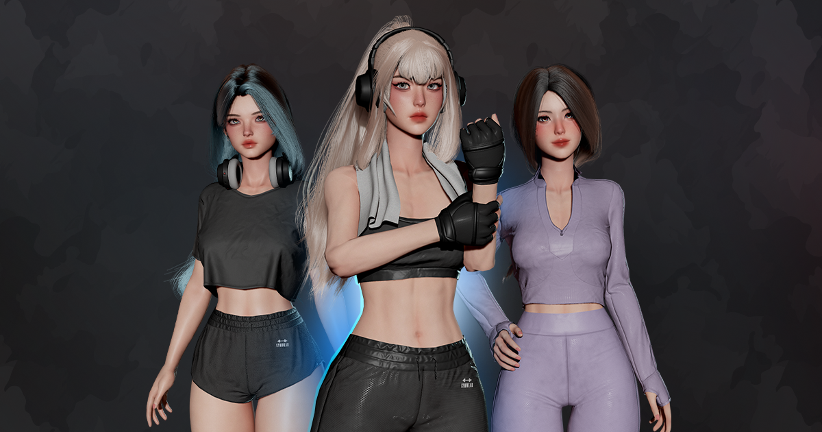 Gym Girls | Characters | Unity Asset Store