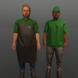 Man shop staff seller