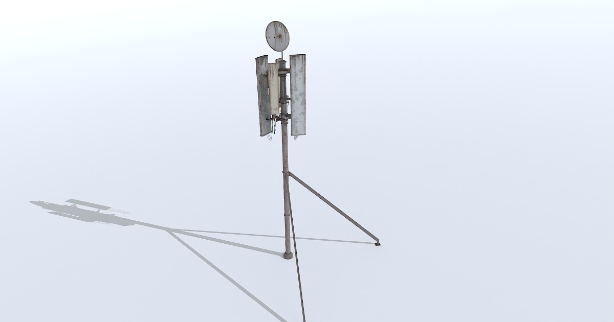 Old and Rusty Cell Tower | 3D Exterior | Unity Asset Store