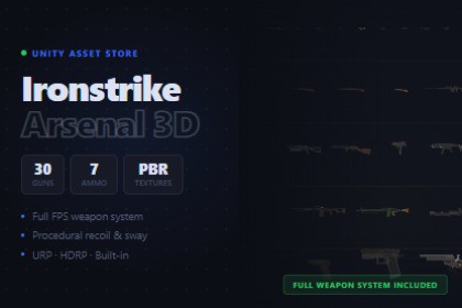 Ironstrike Arsenal 3D (Weapons Pack) - Complete FPS Weapon System