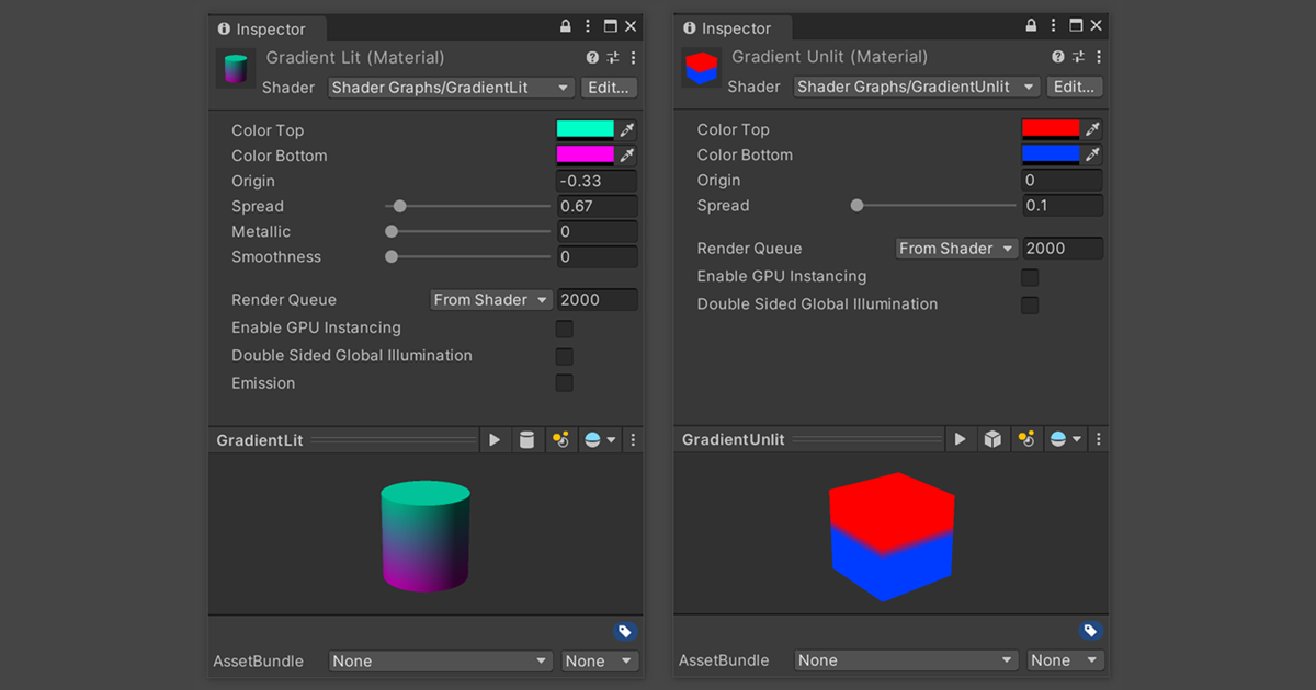 Unity Gradient Shader Graph Unity Material Shaders – Creating an Interactive Vertex Effect using ...