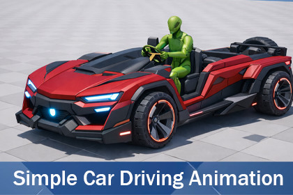 Simple Car Driving Animation