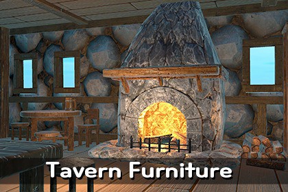 MAR-Medieval Tavern Furniture