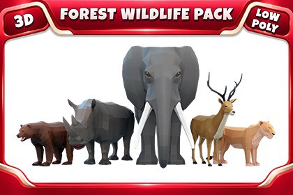 Poly Art: Forest Wildlife Pack
