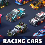 Modular Racing Cars - Low Poly 3D Models