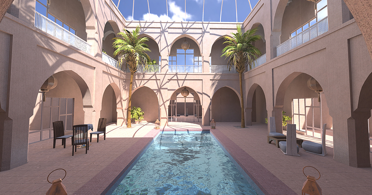 Atrium Hotel Interior | 3D Environments | Unity Asset Store