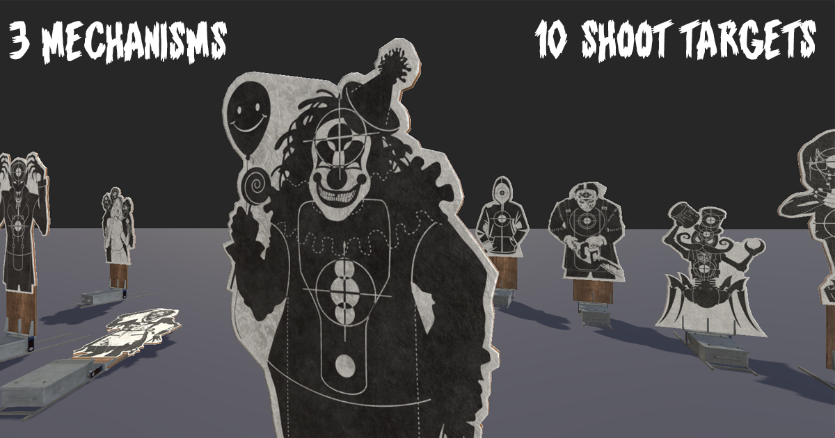 Shoot Targets Pack 3D 무기 Unity Asset Store