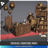Medieval Furniture Props (Gothic Props, Victorian Props, Medieval, Furniture)