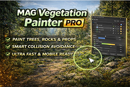 MAG Vegetation Painter PRO - Fast Tree Painter