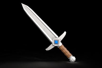 FREE Low Poly Fantasy RPG Sword