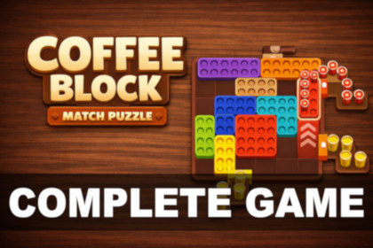 Coffee Block Match Puzzle - Complete Mobile Game Template