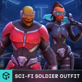 Stylized Sci-Fi Soldier Outfit