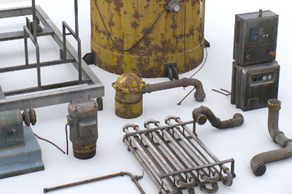 Old industrial props pack 3