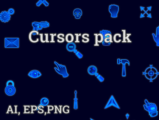 Game sci fi cursors. | 2D Icons | Unity Asset Store