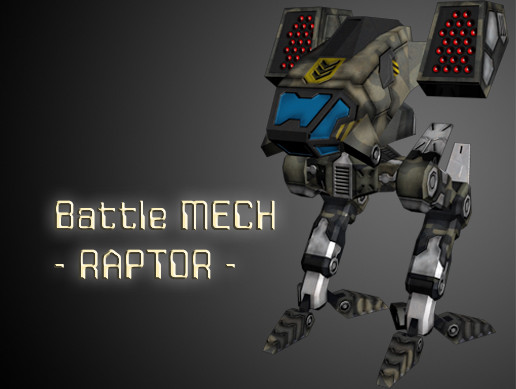 Raptor - Battle Mech | 3D 机器人 | Unity Asset Store