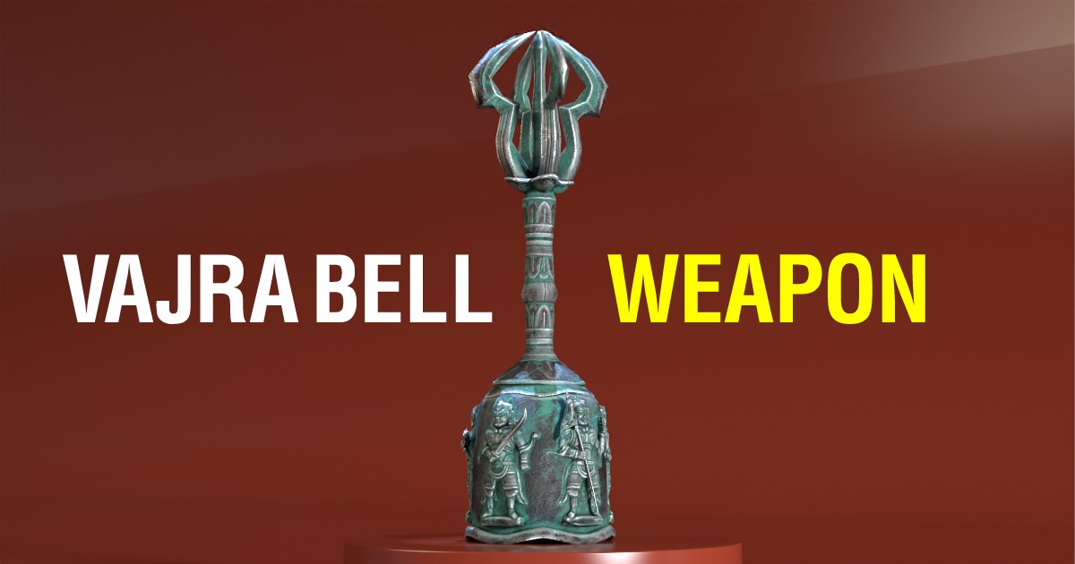 Ancient Buddhist Vajra Bell (Geumgangryeong) Low Poly PBR | 3D Weapons ...