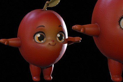 Chibi Fruit Peach