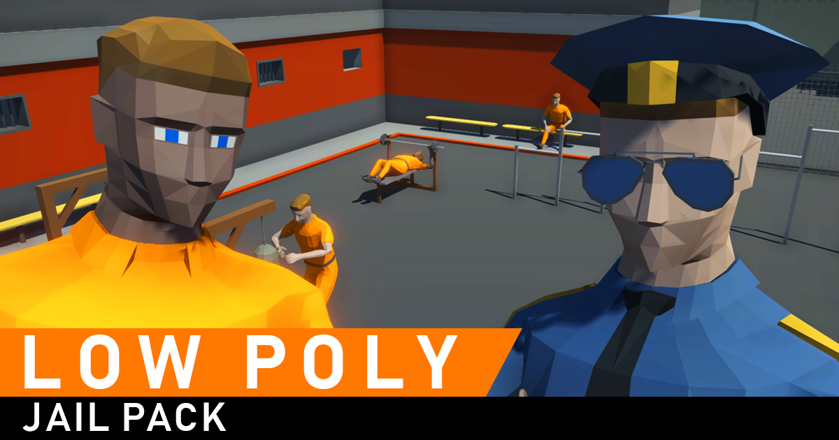 Low Poly Jail Pack 3D Urban Unity Asset Store