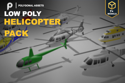 Low Poly helicopter pack
