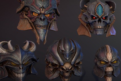 10 Helmets - Dark Fantasy Megapack
