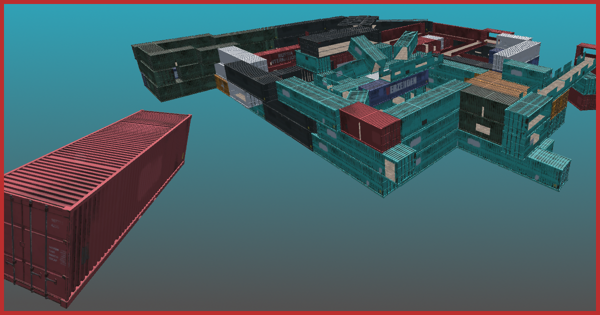 Storage Container Fort Pack | 3D Industrial | Unity Asset Store