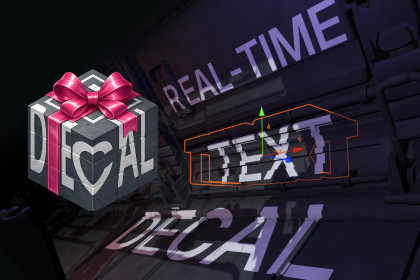 Text Decal: Dynamic Text Projection for 3D Surfaces