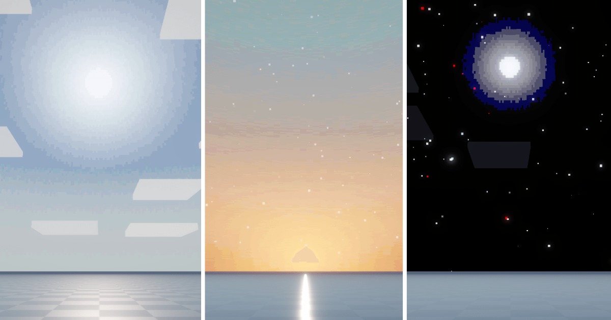 Procedural Pixel Skybox