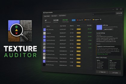 Texture Auditor - Optimize Memory, Build Size & Performance