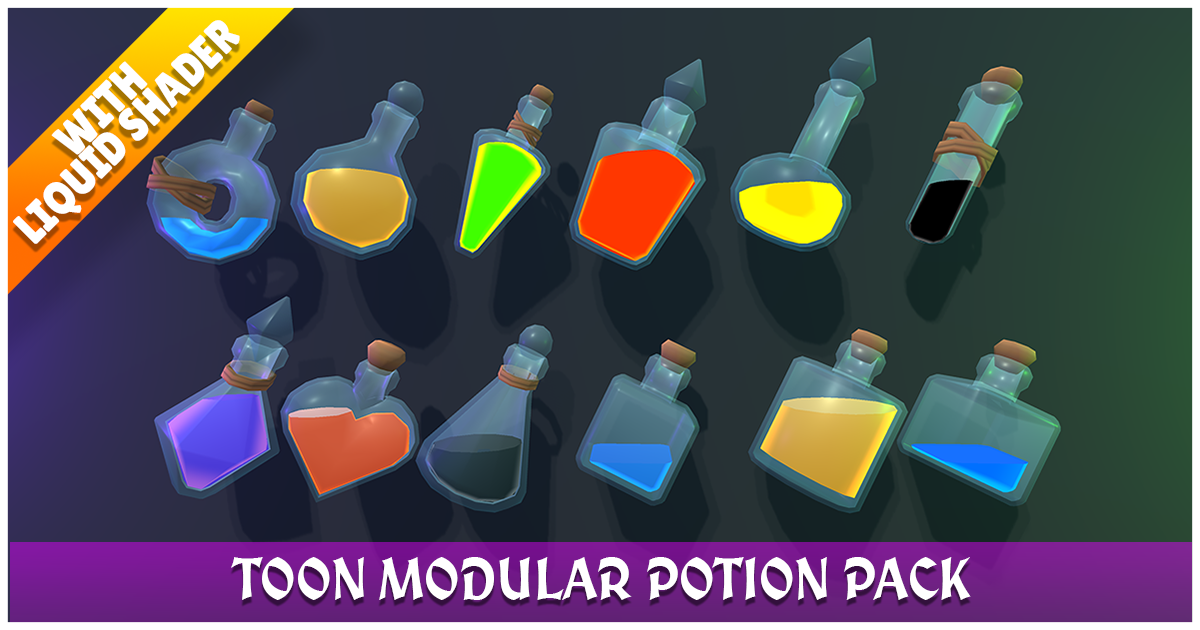 ToonTastic - Modular Potion Pack | 3D 소품 | Unity Asset Store