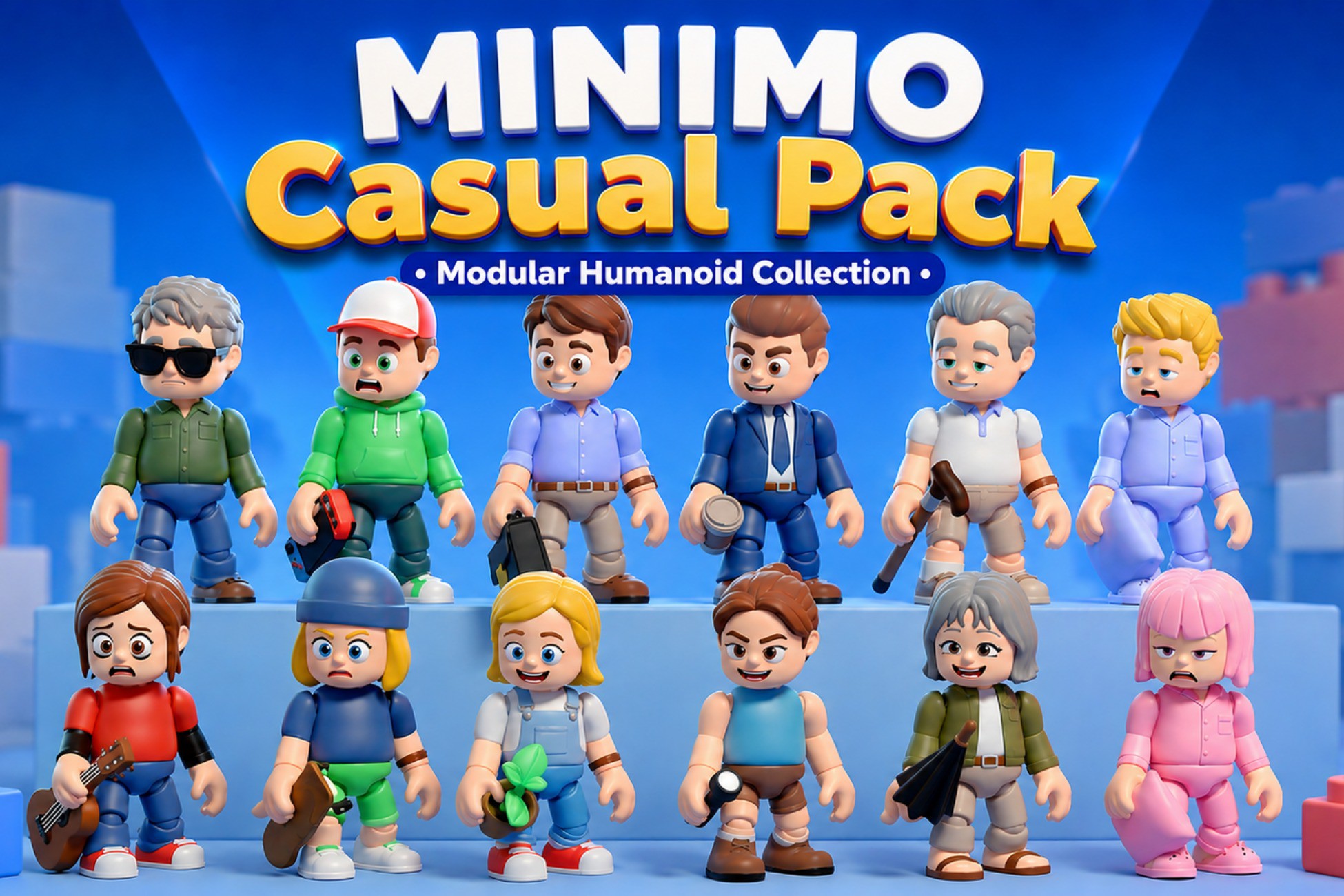 MINIMO CASUAL PACK – Modular Humanoid Collection