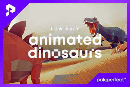 Low Poly Animated Dinosaurs