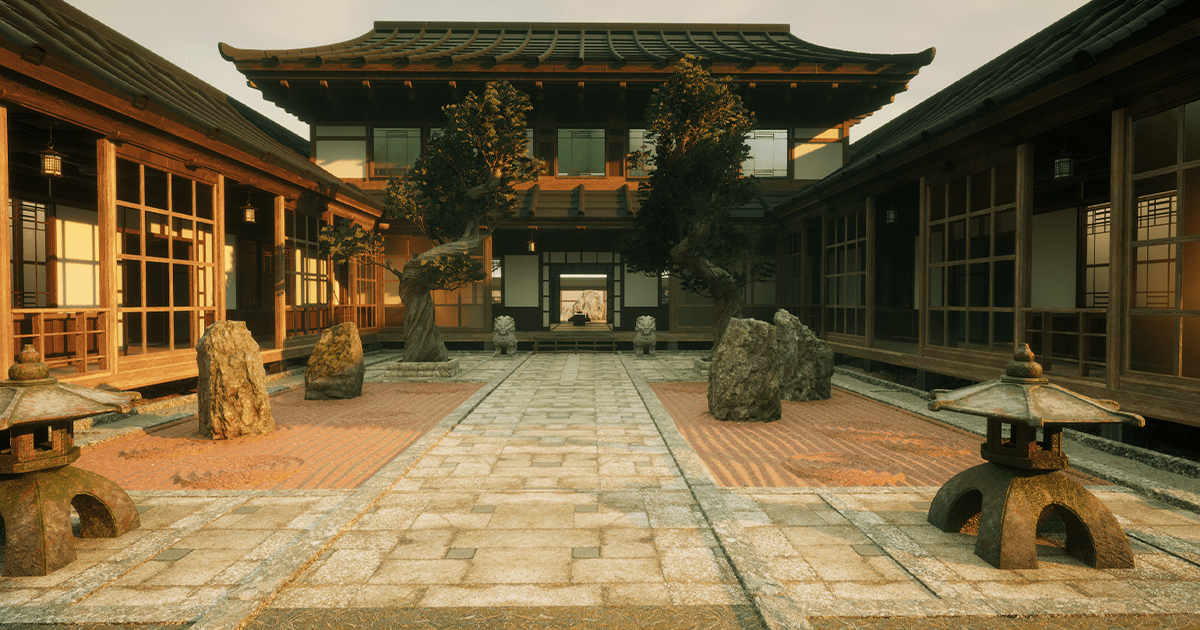 Japanese Compound Design Japanese house in traditional style | 3D Urban | Unity Asset Store