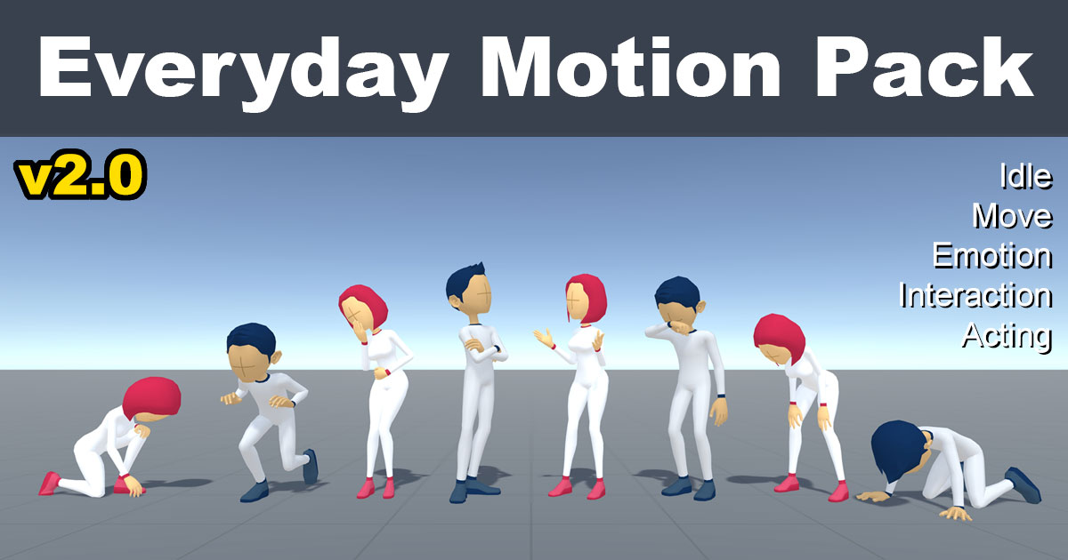 Everyday Motion Pack | 3D Animations | Unity Asset Store