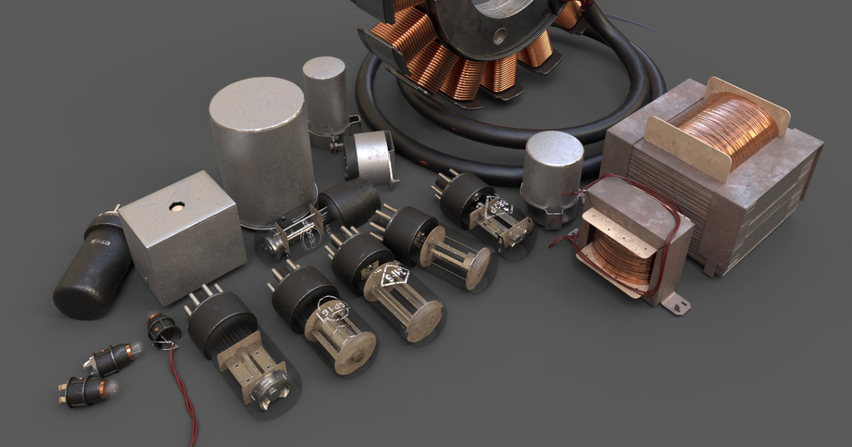 Electronics components Vol.1 | 3D Electronics | Unity Asset Store
