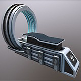 Futuristic Sci-Fi Medical Bed – High-Tech Hospital Furniture