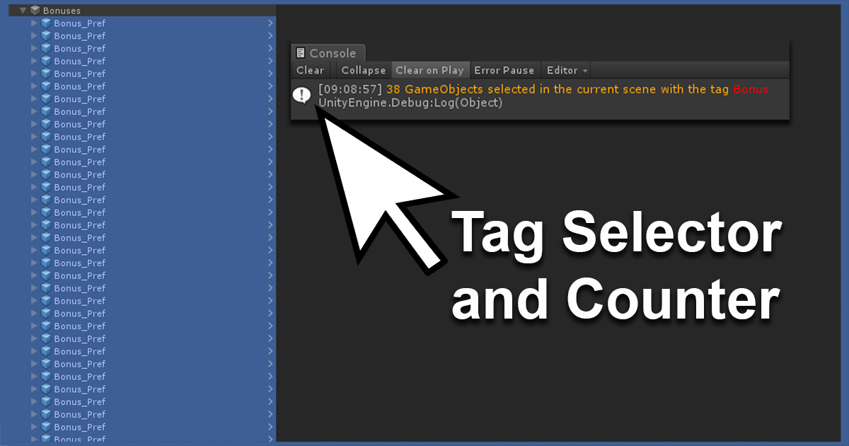 GameObject Tag Selector And Counter: Find Gameobjects By Tag ...