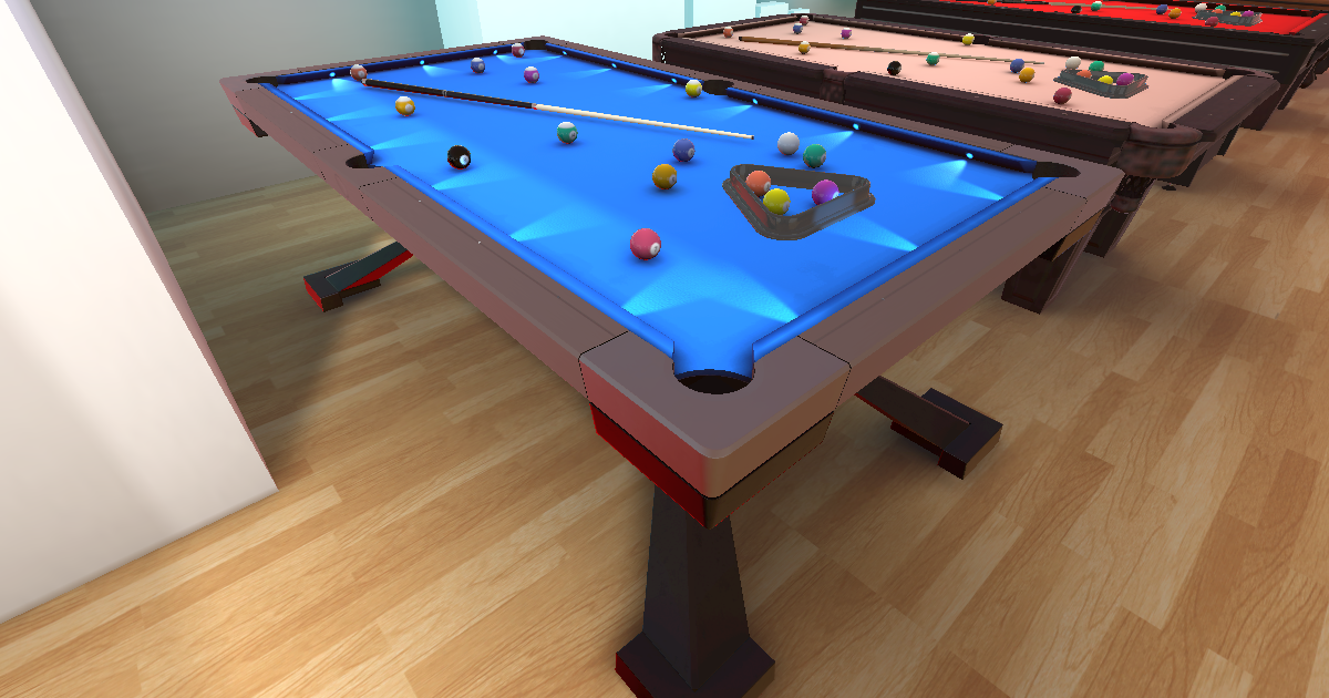 Pool Table #5 - (8 Ball Pool Billiard Model) | 3D Interior | Unity ...