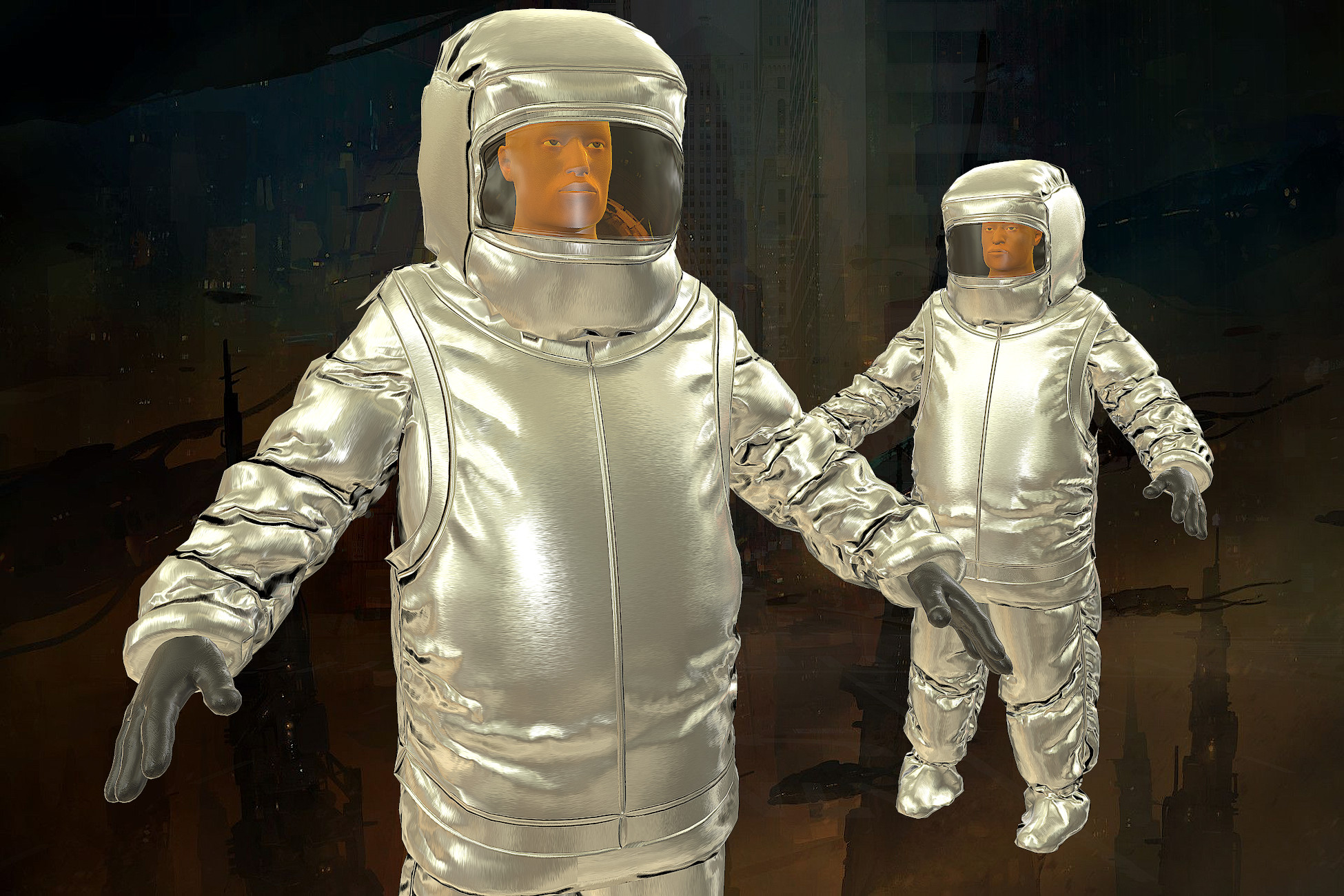 Firefighter in Aluminized Flame Proof Suit | Characters | Unity Asset Store