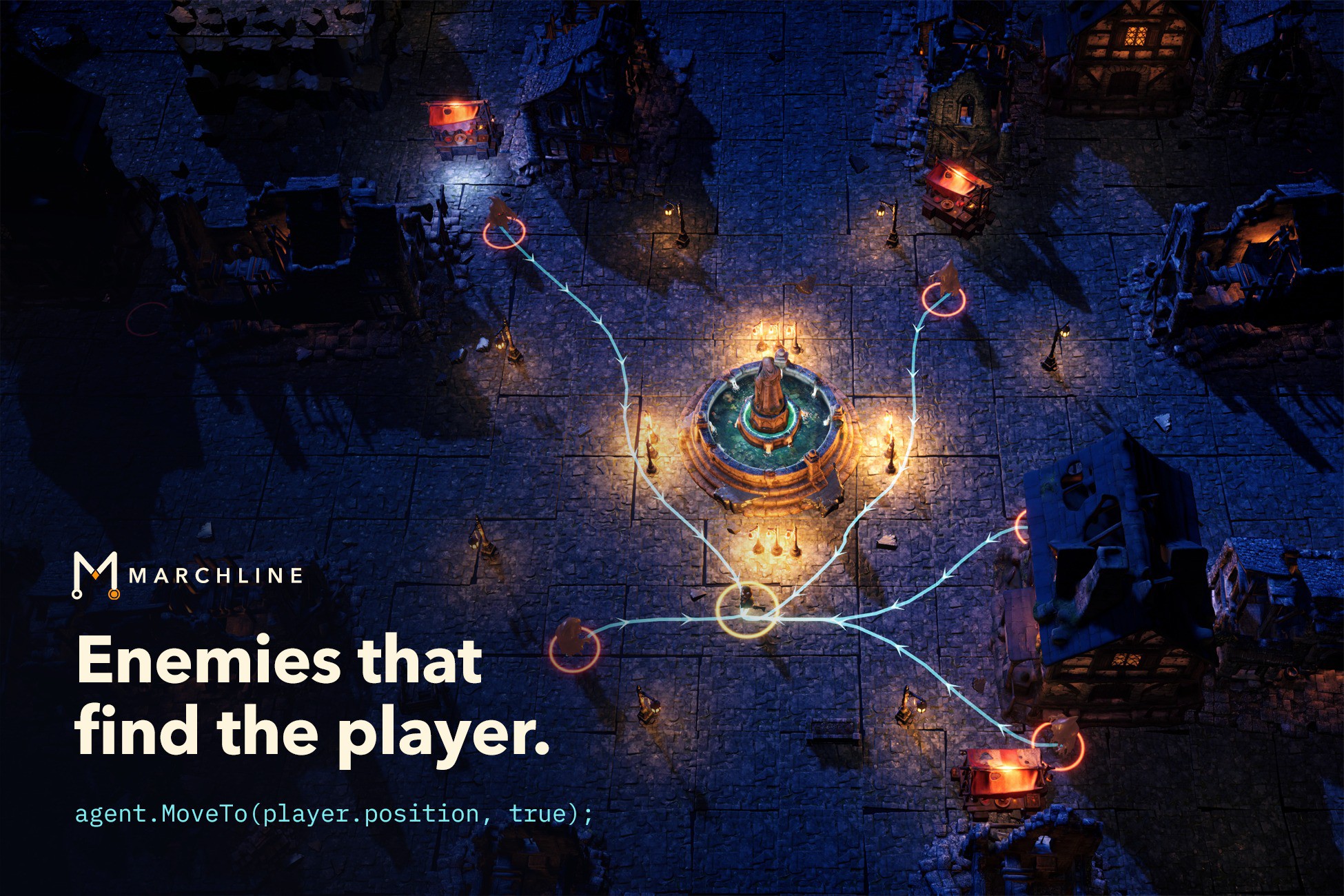 Marchline — RTS Pathfinding & Crowd Navigation