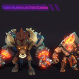 Tauren Warrior and Stone Guardian