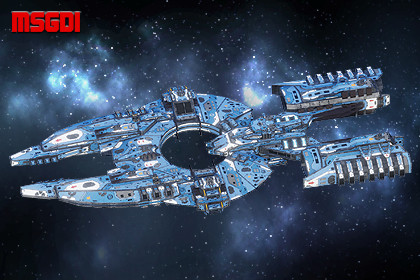 Spaceship Nomad Battleship