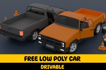 Drivable-Free Low Poly Cars
