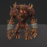 Stylized Wood Monster – Brute Variant (Animated, LOD, Skins)
